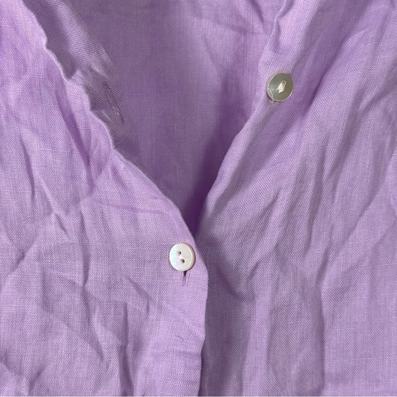 J. Jill lilac Button Down Shirt Women’s Size MP - Picture 4 of 5